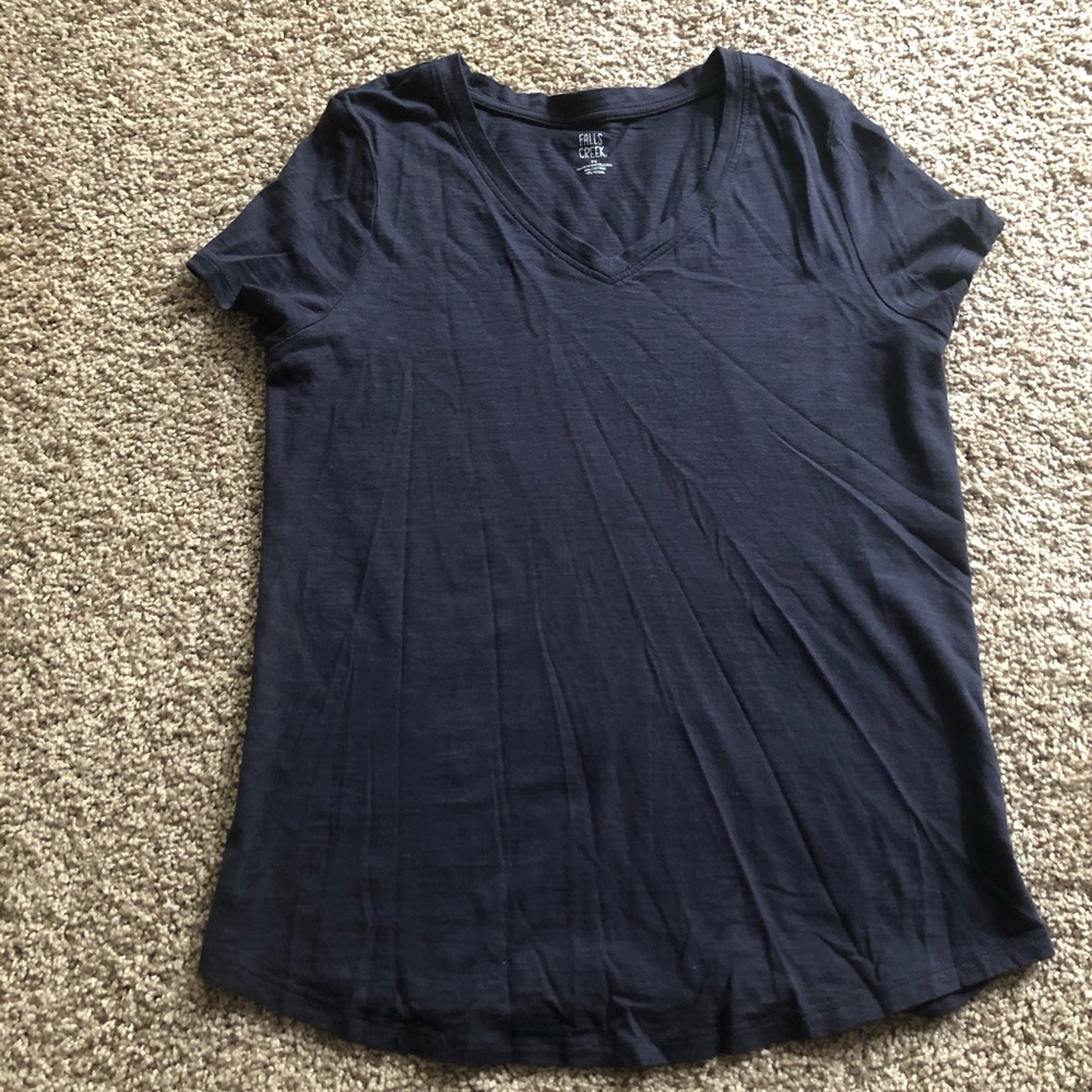 Navy blue v-neck